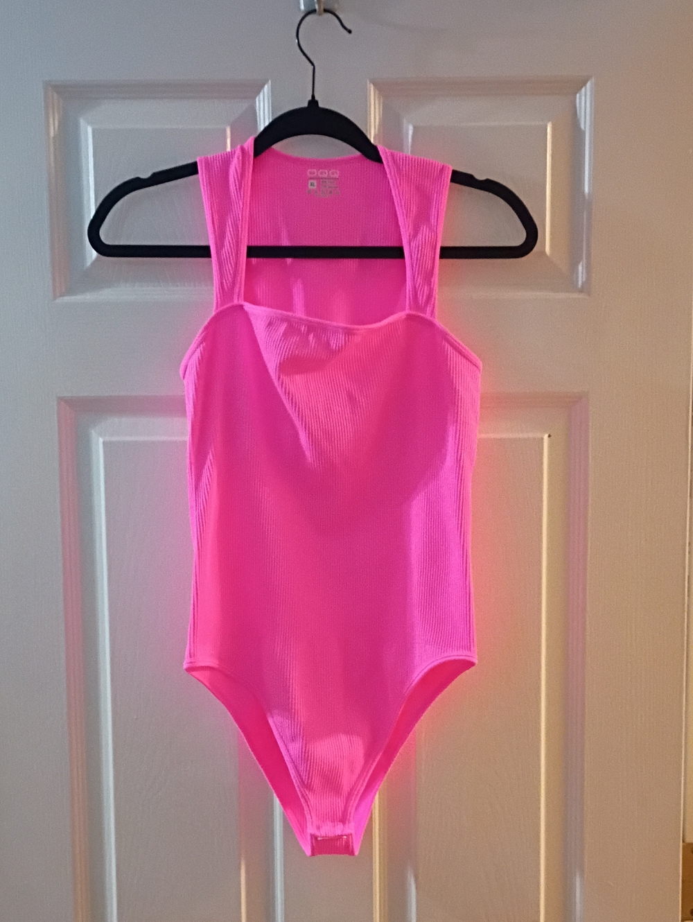 Pink Ribbed One-Piece Tank